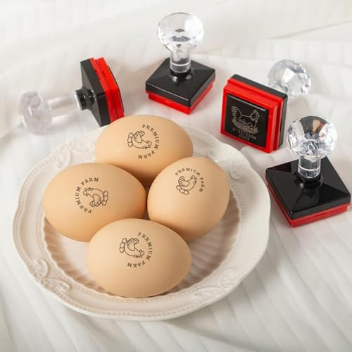 Personalisierter Eierstempel - Individueller Eierkarton-Stempel - Eierschachtel-Stempel - Hühner-Eier-Stempel - Individueller Eierkarton - Hühner-Ei-Stempel