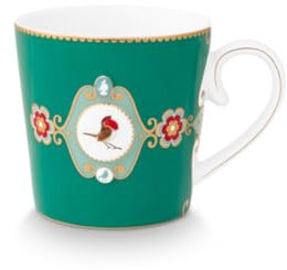 Pip Studio Love Birds Medallion Henkelbecher grün 250ml