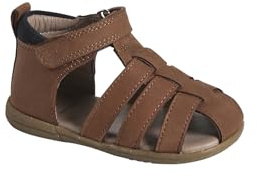Vertbaudet Jungen Baby Lauflern-Sandalen braun 18