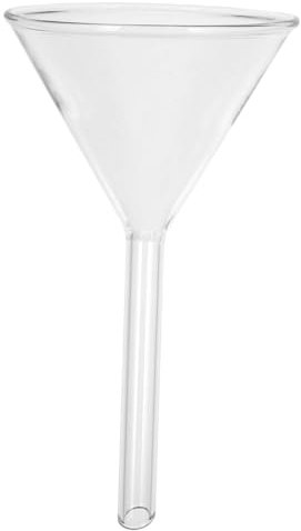HOLIDYOYO Embudo De Alimentación Para Química Embudo Para Transferencias De Líquidos y Sólidos Herramienta De Laboratorio Reusable y Lavable Mano
