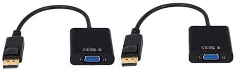 Homoyoyo 2pièces Adaptateur vers Vga Convertisseur vers Vga pour Écran LED Projecteur Entrée Sortie Audio