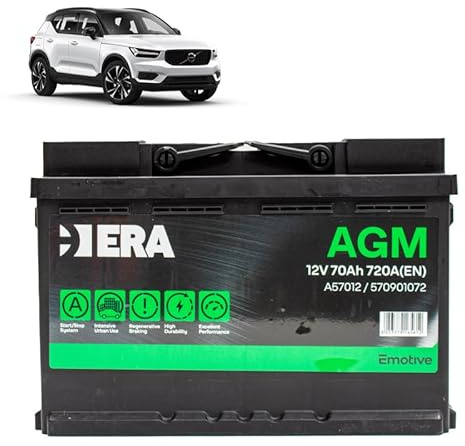 Batteria 70Ah A.G.M. per Volvo XC40 D3 D4 gasolio 2017+
