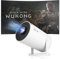 Vidéoprojecteur 2024 Rétroprojecteur Portable Mini Projecteur Dual Contrôle avec Souris Android TV WiFi 6 BT5.2 180° Rotation HDMI/TV Stick/USB, avec HDMI