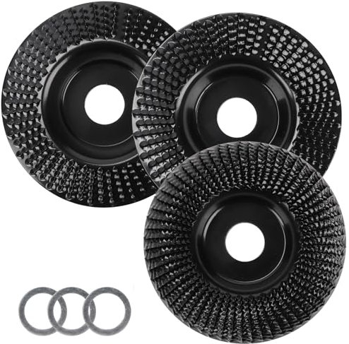 Disco Abrasivo per Legno e Lucidatura, 125 mm, Fresa per Legno per Smerigliatrice Angolare, Mola Flessibile, Disco da Intaglio per Smerigliatrice Angolare