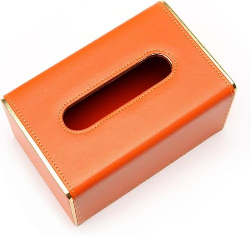 Taschentuchbox, Taschentuchhülle, Taschentuchhalter, rechteckiger Taschentuchbox-Halter, wasserdichter PU-Leder-Gesichtsserviettenbezug for Nachttische, Schlafzimmerkommoden, Schreibtische, Wohnzimmer