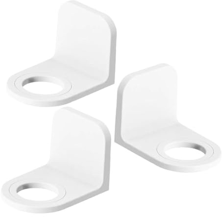 Porta Flaconi Shampoo da Parete Bianco Abs 3 Pezzi | Adesivo, Tenuta Stabile, Salvaspazio, Bagno e Cucina, Uso Versatile per Bottiglie e Shampoo