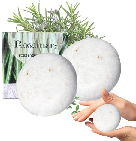 Rosmarin Shampoo Bar 2×100g | Das Aroma Ist Wohlriechend Volumen & Glanz Verleiht Glanz | Festes Shampoo Herren & Damen