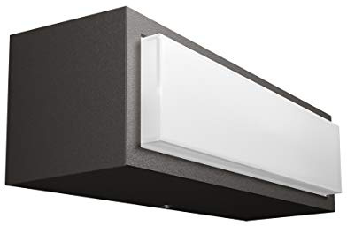 Philips 1735493P3 A++, myGarden LED Wandaussenleuchte Stratosphere 4000K, 500 lm, Aluminium, 4.5 W, Integriert, anthrazit, 6.8 x 20.3 x 6.3 cm