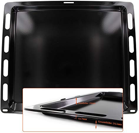 DL-pro Bandeja para horno (442 x 370 mm, apta para Bosch 00748225 748225 HEZ431001 Siemens HZ431001 Junker JZ11BE11)