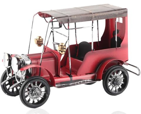 HERCHR Modèle de Voiture, modèles réduits de Voiture Classique Miniature Ancienne Voiture Vintage Arts Artisanat Bureau Maison Bureau décor Cadeau