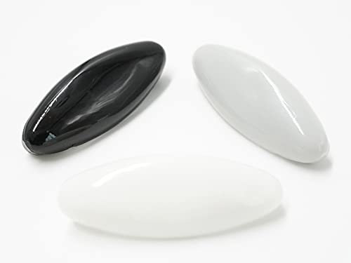 AMANAii® 15 Kopftuch Nadel, Hijab Pin, Sicherheitsnadel, Nadeln, Brosche, Bluse, Tuch, Schal, Befestigung, Clip, Stecknadel, Schachtel, Schwarz, Grau, Creme Weiss