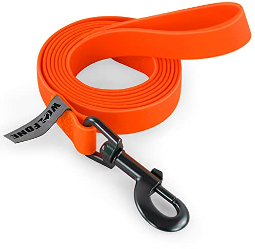 Wolfone Laisse de Dressage pour Chien, Orange 1,5m