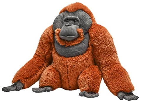Wild Republic Artist Collection Orangutan Männchen, Geschenk für Kinder, 38 cm, Plüschtier, Füllmaterial besteht aus versponnenen recycelten Wasserflaschen