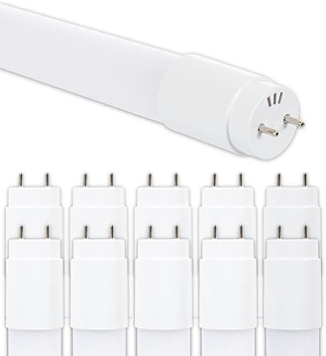 CLAR - LED Röhre 60cm T8 10W, Ersatz für Leuchtstoffröhre 60 cm, Leuchtstoffröhre mit Fassung, Feuchtraumleuchte geeignet, Neonröhre LED 60cm, Kaltweiß 6500ºK (Pack 10)