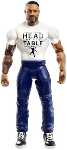WWE Catch – Figur mit Gelenken, 15 cm – Roman Reigns Chase Variant – White Shirt