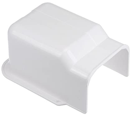 PATIKIL 5 PVC Decorative Line Cover, Wall Entry Cap Tubing Parts Accessories for Mini Split Air Conditioner Central AC Heat Pump, White