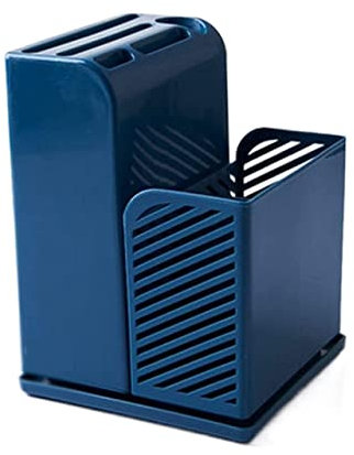 Porte-Couteaux Bloc Couteaux Range Couteaux Porte-couteau De Cuisine Multifonction 5 Trous Porte-couteau Support De Rangement Fournitures De Cuisine Drain Cage À Baguettes Support de Couteaux Bloc à C