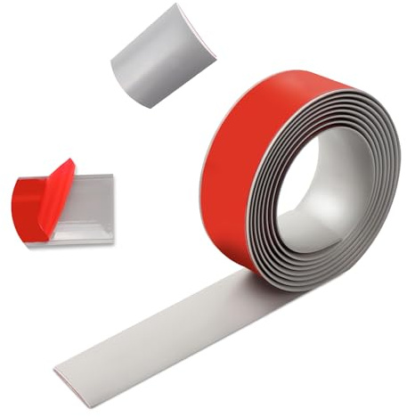 300cm×5cm Übergangsleiste Selbstklebend, Vinylboden Selbstklebnd, Türleiste Selbstklebend wird Verwendet, um Bodenlücken, Teppichfliesen, Fliesenfliesen, Fliesenfliesen zu Verbinden(Grau)