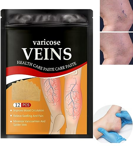 KOAHDE Patch Behandlung Krampfadern,Gegen Besenreiser Patch,Venen Krampfadern Pflaster,Pflaster Krampfadern Aufkleber,Krampfaderpflaster Für Beine,Krampfadern Entfernen Pflaster,Krampfadern Relief