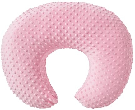 ESEN Baby Nursing Pillow and Body Positioner for Breast Feeding and Bottle Feeding, Ultra Soft Baby Breastfeeding Pillows with Removable Nursing Pillow Cover for More Support for Mom and Baby (Pink)