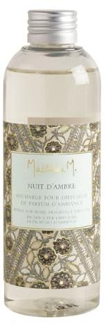 MATHILDE M. Nachfüllpack für Raumduft-Diffusor, 200 ml – Nuit d'Ambre
