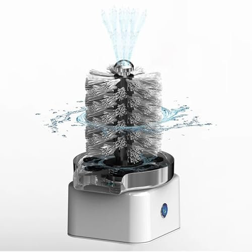 Intelligente automatische Glasbecher-Waschmaschine, Hochdruck-Küchenspüle, Rinser, Barreiniger, Babyflasche für Teetasse, Bier, Milch, Reinigungswerkzeug,White