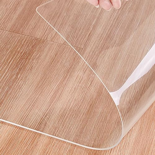 1,5mm PVC Transparente Bodenschutzmatte Unterlage Schreibtischstuhl Clear Stuhlmatte 120x90 120x150 100x100 200x150 160x240cm Bürostuhl Matte Bürostuhlunterlage für Hartböden Kratzfest rutschfest (SI