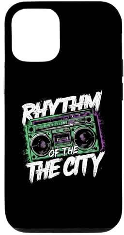 Rhythm Of The City - Klassischer Ghettoblaster Boombox Lover Hülle für iPhone 12/12 Pro