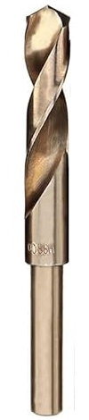 WZFC 1 Stück M35 Kobaltbohrer 1/2 Zoll Durchmesser Reduzierter Schaft HSS-Co 5% Spiralbohrer,22mm