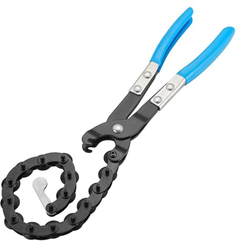 weyleity Exhaust Pipe Cutter, Tail Pipe Cutter, Compatible with 3/4 to 3-1/4 inch (19 to 83 mm) Pipes, Chain Pipe Cutter with Cutting Wheels, Muffler Pipe Cutter for PVC, Copper, Steel Pipe