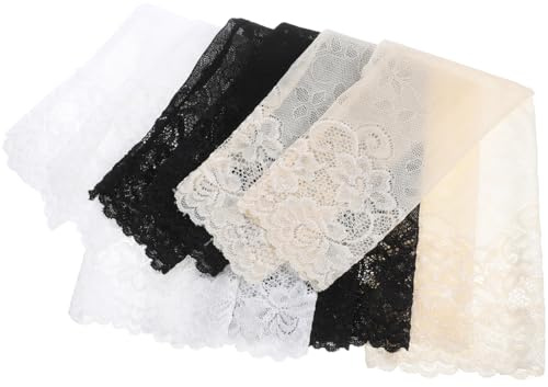 VALICLUD Women Lace Sun Protection Sleeves 3 Pairs Lightweight Forearm Covers Breathable Uv Block Arm Covers for Outdoor Sports Cycling Golf