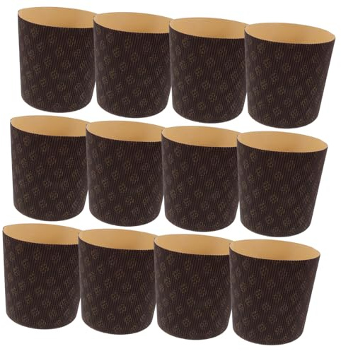 DECORNIJIA 25 Piezas Panettone Papel para Muffins Moldes para Hornear Resistentes Grasa Liners para Cupcakes y Pasteles Aptos para Pan Mini Tartas y Bombones