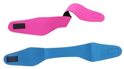 Gatuida 2pcs Ear Protector Headband for Swimming and Bathing Lightweight Antiskid Diving Band with Comfortable Fit Blue Rosy for Adults for Water Sports and Hair Wash