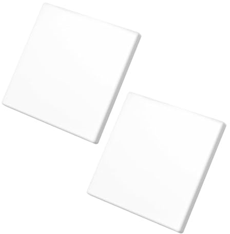 2 Pièces Caches de Prise Murale Autocollants, 86 x 86 mm Plaque Murale de Couverture, Plaque Frontale en Plastique Blanc pour Interrupteur, Plaque Murale Vierge Pour Prises ou Interrupteurs Inutilisés