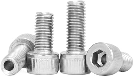 M1.6 M2 M2.5 M3 M3.5 M4 to M16 304 Stainless Steel Hollow Hole Through Air-Out Pass Hexagon Hex Socket Cap Head Screw Bolt(45mm,2pcs M6)