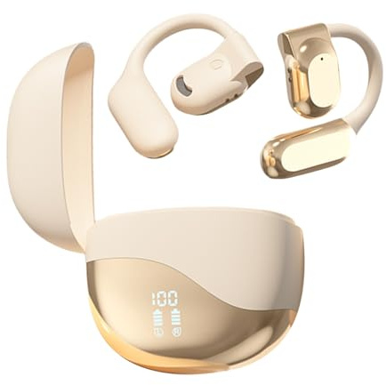 Écouteurs supra-auriculaires pour le sport - à conduction osseuse à oreille ouverte | Connexion instantanée pour smartphones, tablettes, ordinateurs portables – écouteurs de sport pour couri