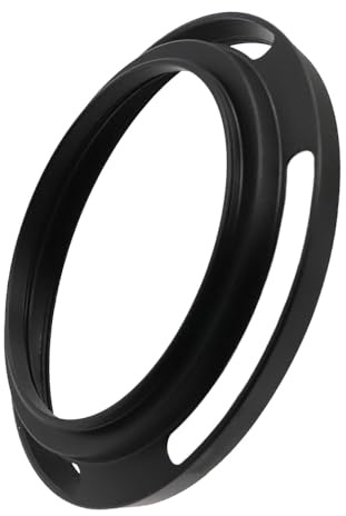 Paraluce curvo a vite da 43 mm, universale, sottile, in alluminio, per obiettivo da 43 mm, per Leica e Fujinon, confezione da 1