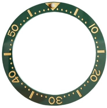 ROUHO 39,7mm Inserto Bisel Reloj Cerámica Reemplazo Anillo Pulido Incrustación Esfera Plana Cronómetro 31,5mm para Seiko-A8