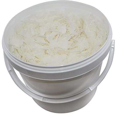 Wasserrose 2 kg Seifenflocken EDTA-frei Made in Germany im Wiederverwendbarem Eimer zum Waschen und Basteln ohne Parfüm ohne Zusatzstoffe Vegan