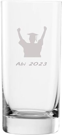 Bierglas, Bierkrug, Weizenglas mit Gravur Wunsch-Motiv und Wunsch-Name, Text personalisiert, Geschenkidee für Bierfreunde, Glas: :Bier 0.3l