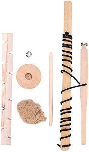 Survival Prepping Bow Drill Kit Fire Starter Primitive Wood Survival Practice Friction Fire Tool Scout Outdoor Activity Kits for Teaching Outward Bound Training