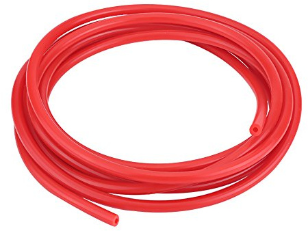 Manguera de Vacío de Silicona, 5 Metros 4mm Tubo de Vacío de Silicona Universal para Automóvil para Bomba Turbo Accesorios de Vacío o Entrada/Salida(Rojo)