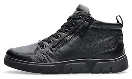 ARA Damen Schnürer Mid-cut Sneaker, Schwarz 046709, 43 EU