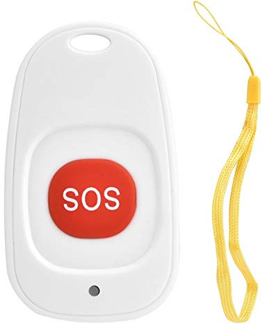 Allarme pulsante di emergenza SOS, sistemi di allarme vita per anziani, allarme pulsante di emergenza SOS wireless Allarme antifurto domestico Sensore pulsante antipanico cercapersone 433 MHz