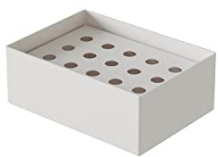 DABSTORY Seifenhalter Edelstahl Seifenablage Weiss Seifenschale Elegante und Praktische OMIA