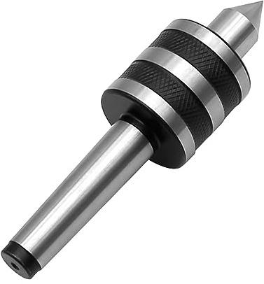 MT2 Live Center, 60 Degree Morse Taper 2MT, 5000 Max RPM, Precision Lathe Medium Duty Live Tailstock Center for Triple Bearing Lathe Medium Duty CNC Work