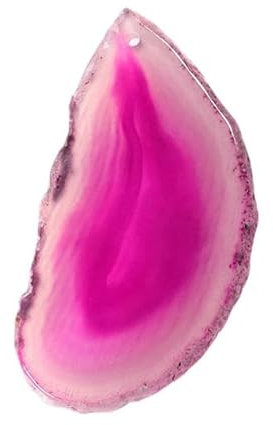 50–80 mm unregelmäßige natürliche Onyx-Achat-Geodenscheibe mit Loch, Reiki-Heil-Chakra-Stein für Heimdekoration, Suche nach Mineralgeschenken, Pink, 50–80 mm