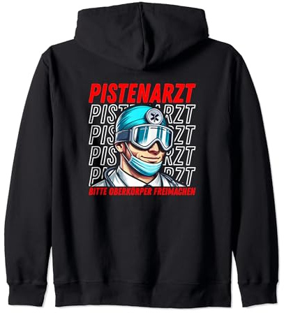 Pistenarzt Apres Ski Lustig Skifahren Kapuzenjacke