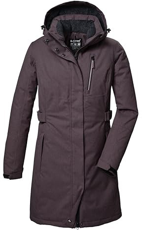 killtec Donna Parka funzionale con cappuccio senza zip KOW 303 WMN PRK, malve, 42, 41815-000