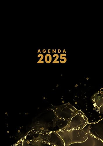 2025: A4 Kalenderbuch mit Zeiteinteilung | 5 bis 23 Uhr Tag für Tag | 1 Woche auf 2 Seiten Buchkalender | Wochenplaner mit Zeit | Terminbuch Planer ... Wochenkalender | Jahresplaner Schwarz Elegant